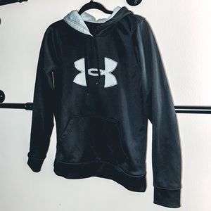 Under Armour black and gray hoodie size small